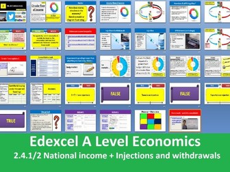 Circular flow of income - Injections & withdrawals - A Level Economics