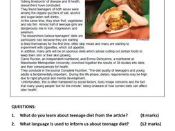 Free gcse english worksheets with answers picture