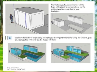 Container Housing - Sketchup