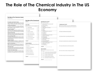 The Role of The Chemical Industry in The US Economy