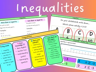 Inequalities – Complete Lesson PowerPoint