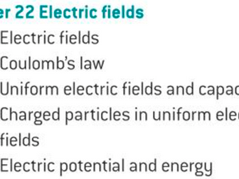 OCR A level Physics: Electric Fields