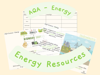 AQA - Energy - Energy Resources