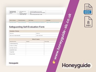 Safeguarding self-evaluation form SEF