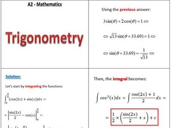PPT - Trigonometry - A2 Pure Mathematics