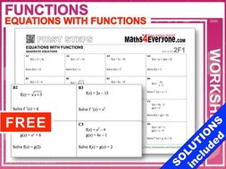 Functions leading to quadratic equations