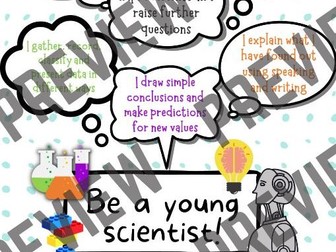 Working Scientifically Primary Science Poster LKS2