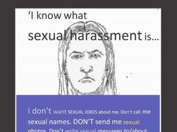 Sexual Harassment Poster (US sex education)