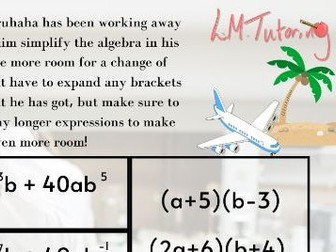 Expanding, Factorising and Simplifying Algebraic Expressions - GCSE Maths
