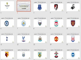 Premier League Football Badge Quiz 17/18