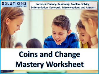 Coins and Change Mastery Worksheet