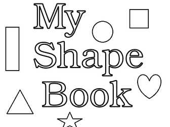 Basic Shape Coloring and Word Book