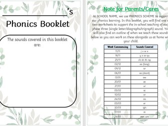 Phonics Booklet - Phase 3