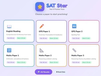 SAT Star: Year 6 Practice Tests App Description and User Guide
