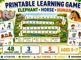 Printable Learning Game | Ages 5–7