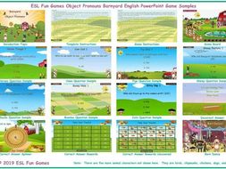 Object Pronouns Barnyard English PowerPoint Game