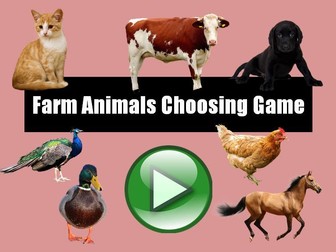 Farm Animals Choosing Game