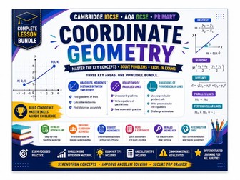 FREE Coordinate Geometry Bundle: Gradient, Midpoint, Distance & Straight Lines | IGCSE 0580 GCSE