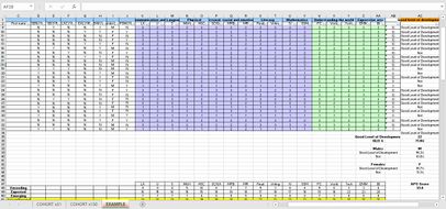 EYFS Profile Spreadsheet by mrsfeshias | Teaching Resources