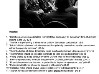 Politics Debates: Democracy and Participation