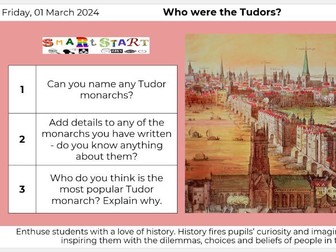 Y7 - The Tudors - 9 lessons + Assessment