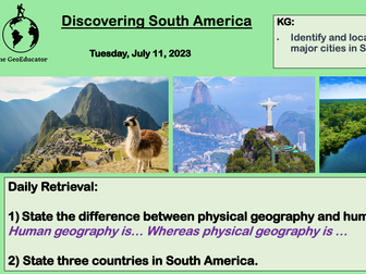 Discovering South America: Grid references (2 lessons)