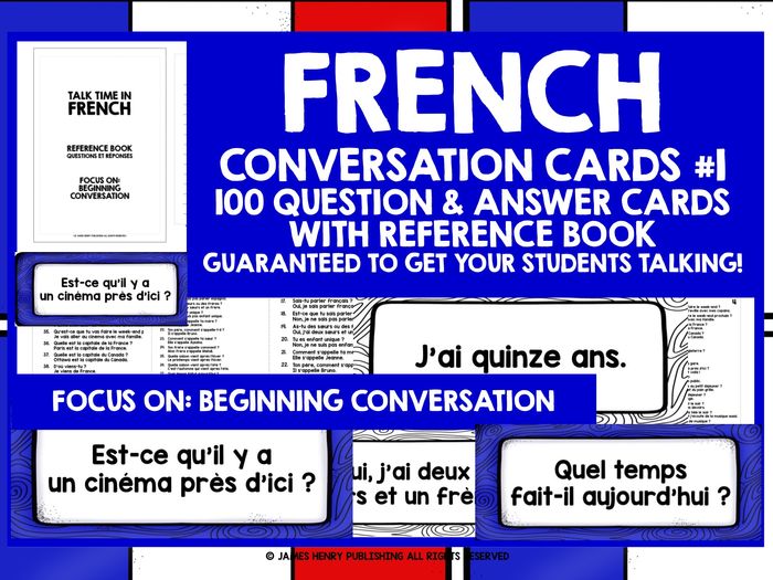 FRENCH SPEAKING PRACTICE 1 | Teaching Resources