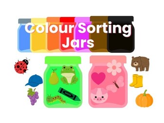 Colour Jar Sorting, Colour Jar Matching, Colour, ESL Basic Vocabulary,