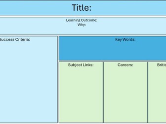 Lesson Template