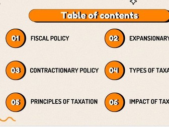 CAIE IGCSE Economics - Fiscal Policy