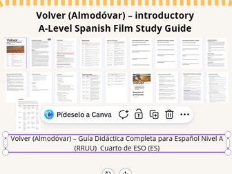 Volver A‑Level Spanish Film introductory Study Guide
