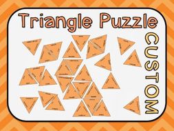 Triangle Vocabulary Puzzle Template