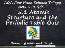 AQA Combined Science Trilogy: 5.1 Atomic Structure and the Periodic Table Quiz