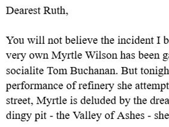 Mrs Mckee Recast The Great Gatsby