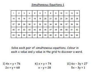 Simultaneous Equations 1