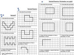 White Rose Maths - Year 4 - Perimeter on a grid (Varied Fluency ...