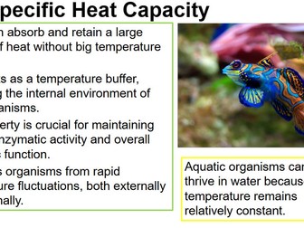 AS Level Biology - Water - AQA