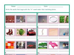 Phonics Consonant Blend SQ Photo Worksheet