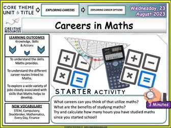 Careers in Maths