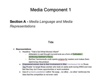 A Level Media Eduqas Component 1 Notes