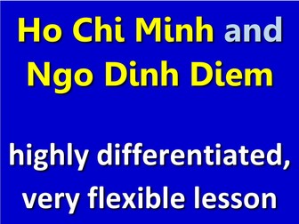 Vietnam War Leaders: highly differentiated, flexible lesson.