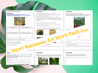 Henri Rousseau Art Work Pack KS2