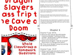 Dragon Slayers Academy Class Trip to the Cave of Doom Discussion Questions