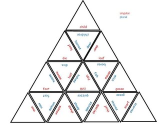 Irregular Plurals Triangle Jigsaw