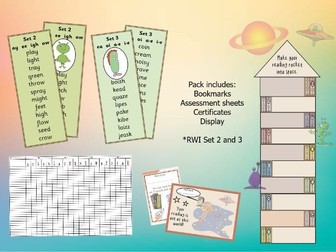 Phonics Bookmarks Bundle Set 2 & 3 (neutral colours)