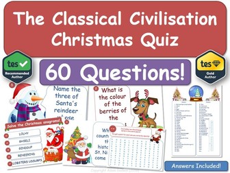 Classical Civilisation  Christmas Quiz!