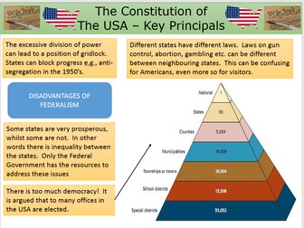 Federalism and the US Constitution