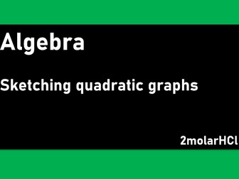 Sketching quadratic graphs