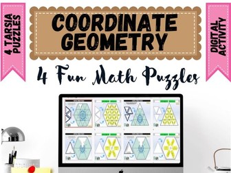 Coordinate Geometry and measurement  Digital Puzzles