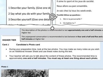GCSE 2026 - Identity and Relationships with others - RP/RA/PC tasks